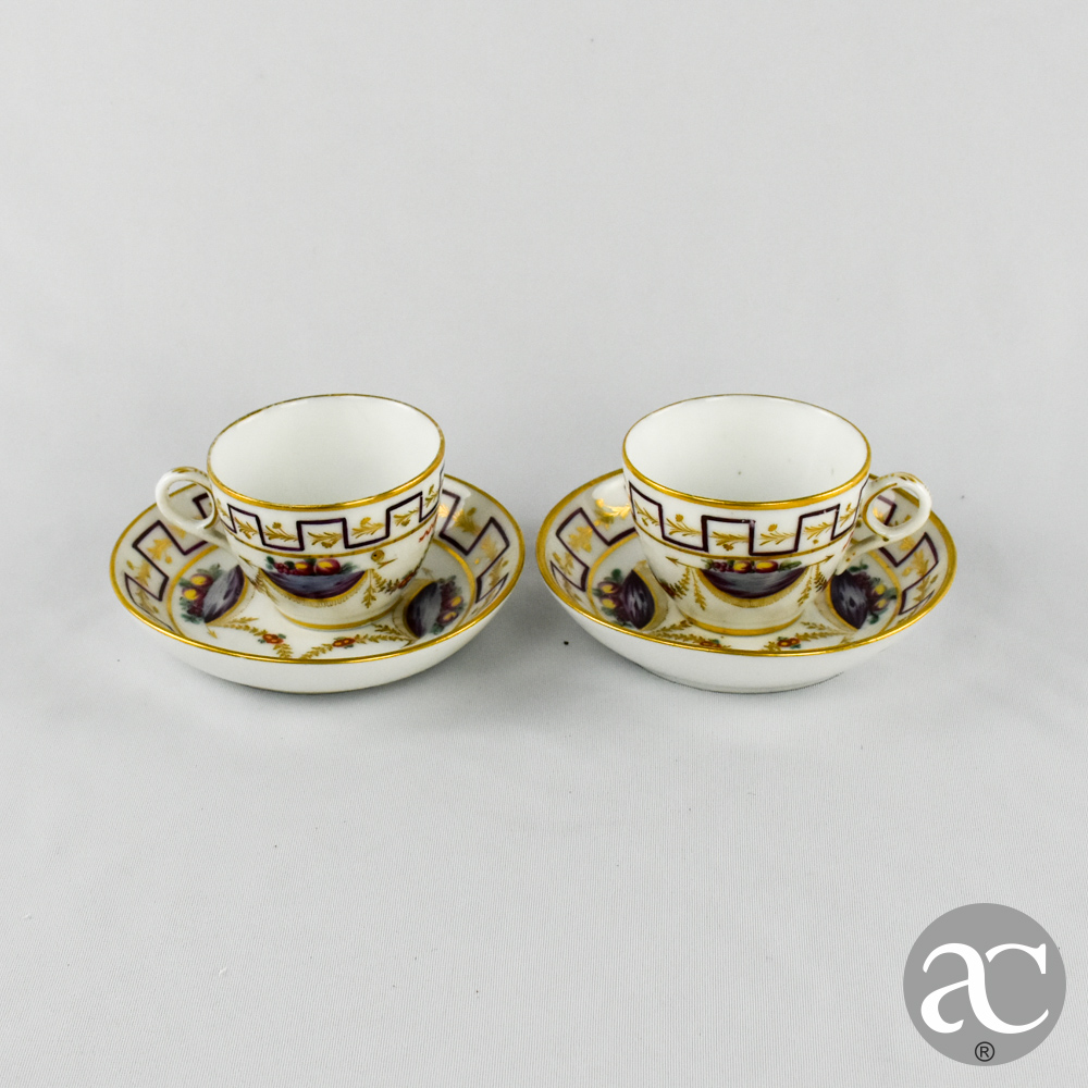 par de chavenas porcelana europeial AC2766