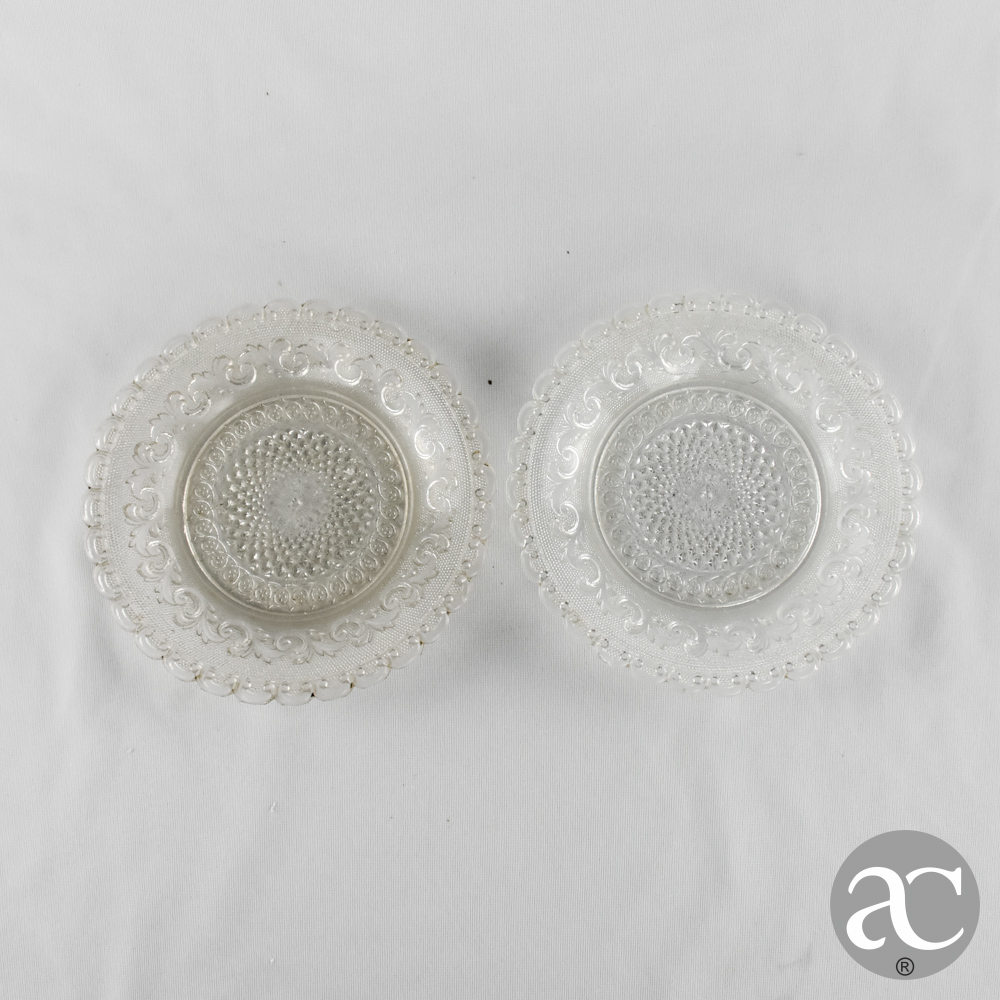 par de pratos em cristal AC2765