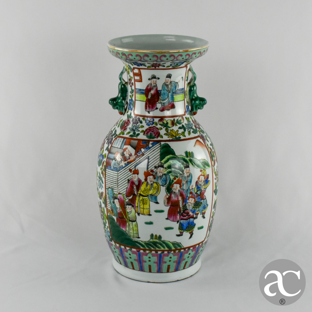 Jarrão porcelana da China, estilo Mandarim AC2891