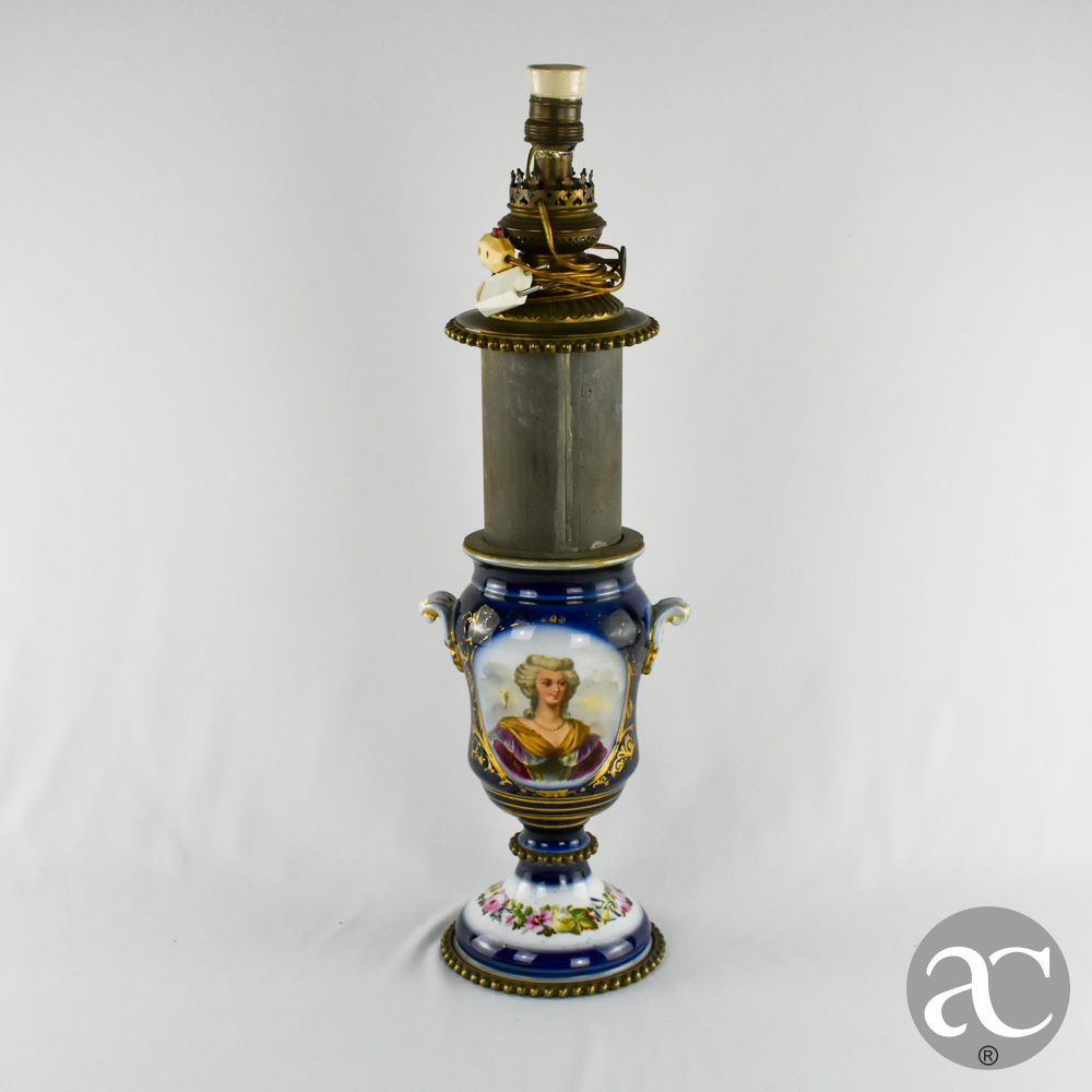 Candeeiro francês em porcelana e bronze AC2919-16