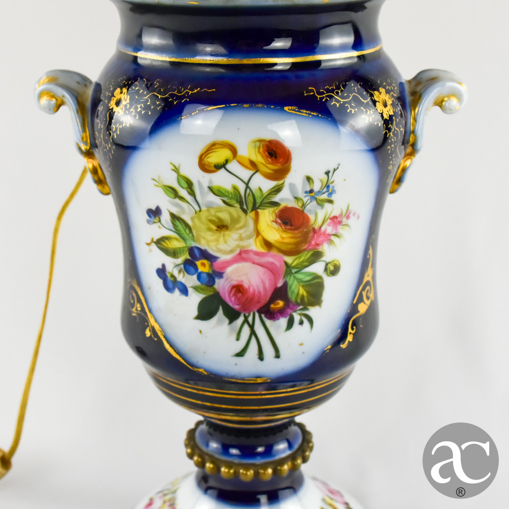 Candeeiro francês em porcelana e bronze AC2919-3