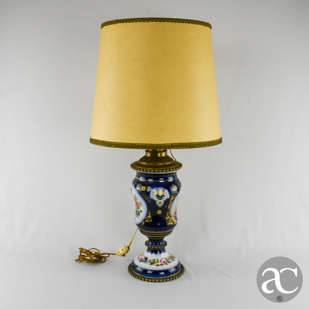 Candeeiro francês em porcelana e bronze AC2919-4