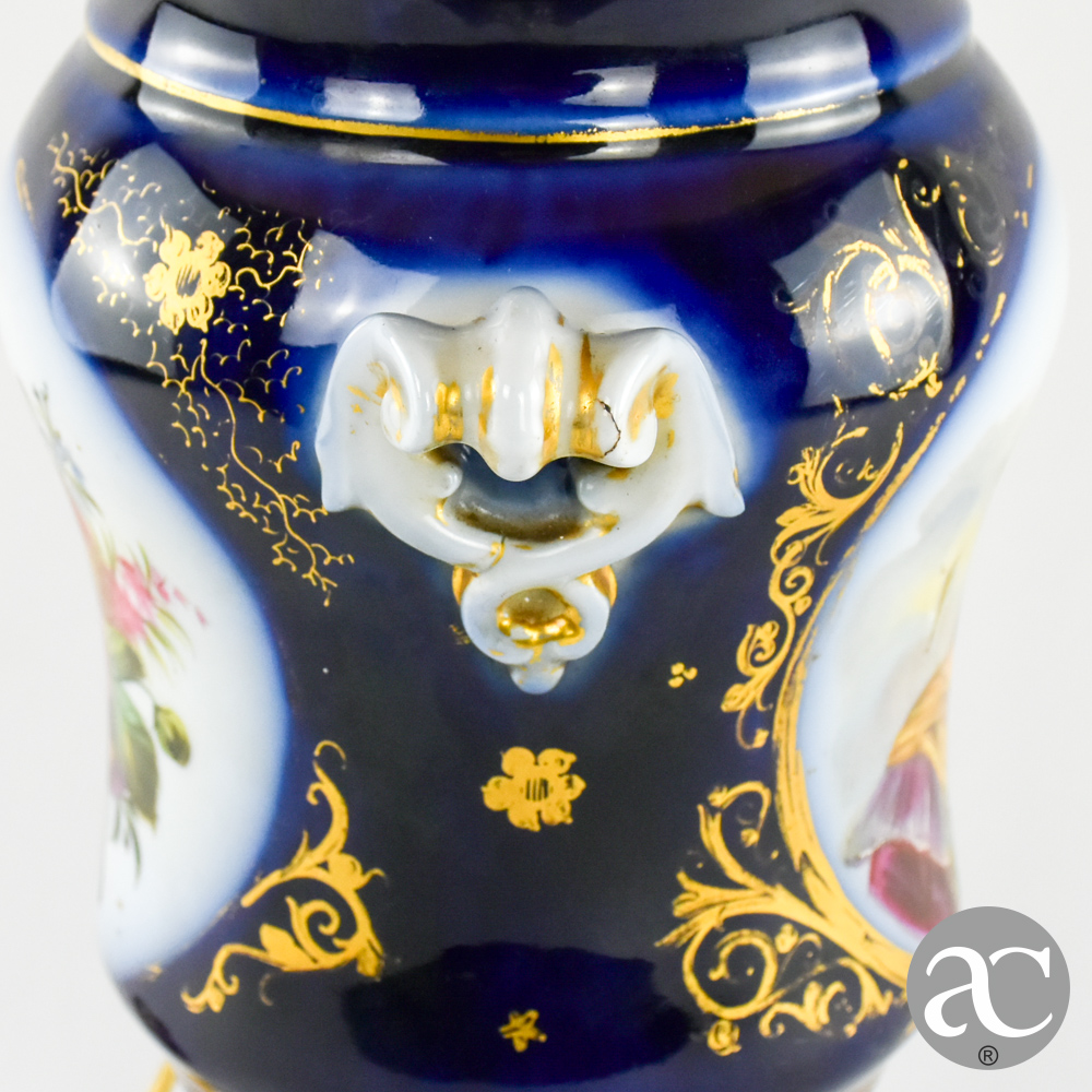 Candeeiro francês em porcelana e bronze AC2919-5