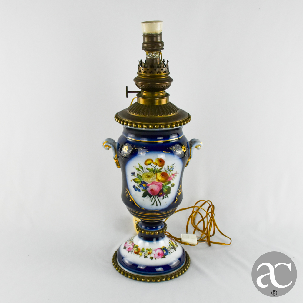 Candeeiro francês em porcelana e bronze AC2919-9