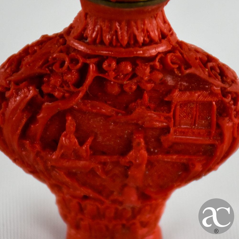 snuff bottle laca cinnabar AC2946-2
