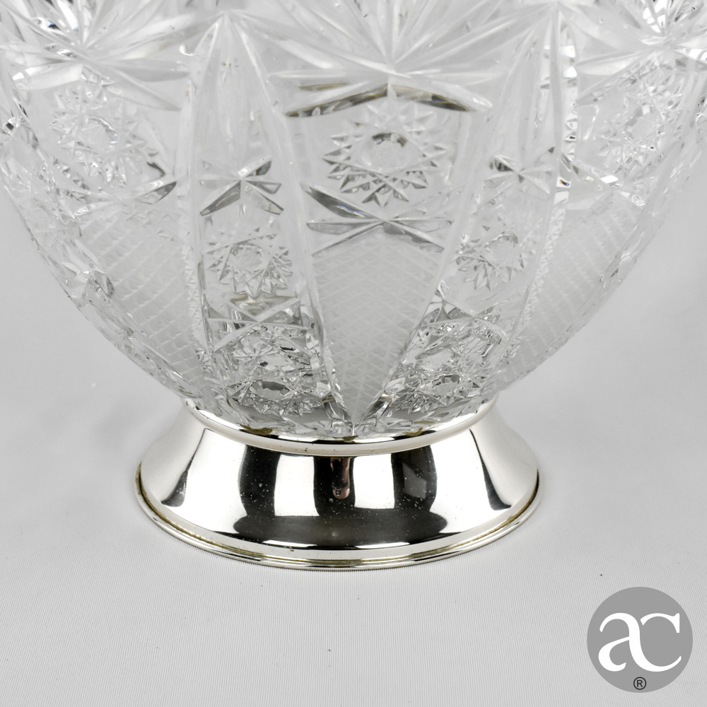 TAÇA EM CRISTAL E PRATA AC3160-3