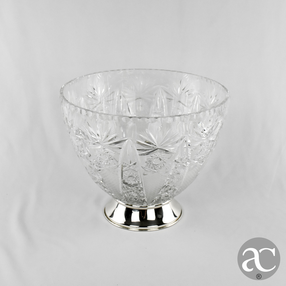 TAÇA EM CRISTAL E PRATA AC3160