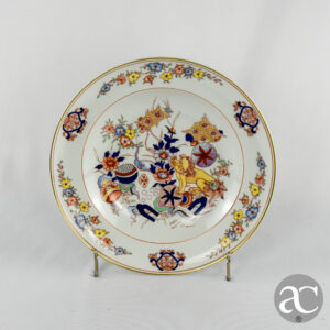 Prato em porcelana Vista Alegre, decoração Samurai