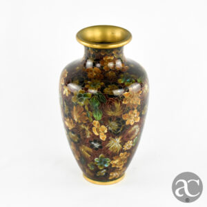 Jarra em cloisonné decorada China decoração mille fleurs