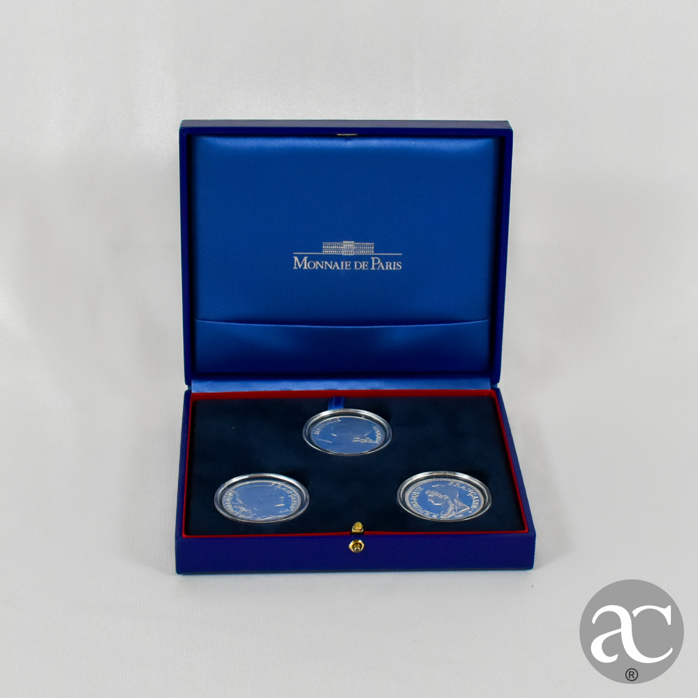 conjunto de 3 moedas prata AC1220
